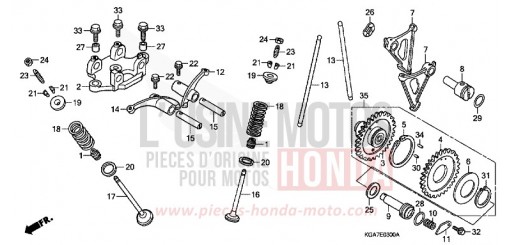 ARBRE A CAMES/SOUPAPE CG125ES4 de 2004